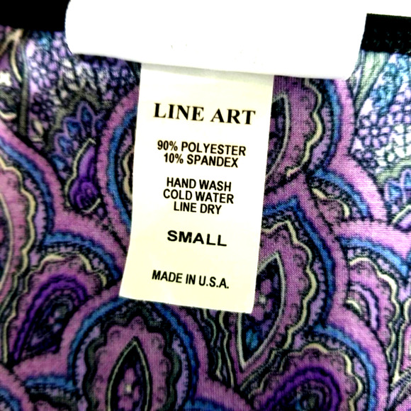 Dream Dance Peacock Dress Multicolor Purple Blue Sparkly Womens Small - Picture 6 of 7